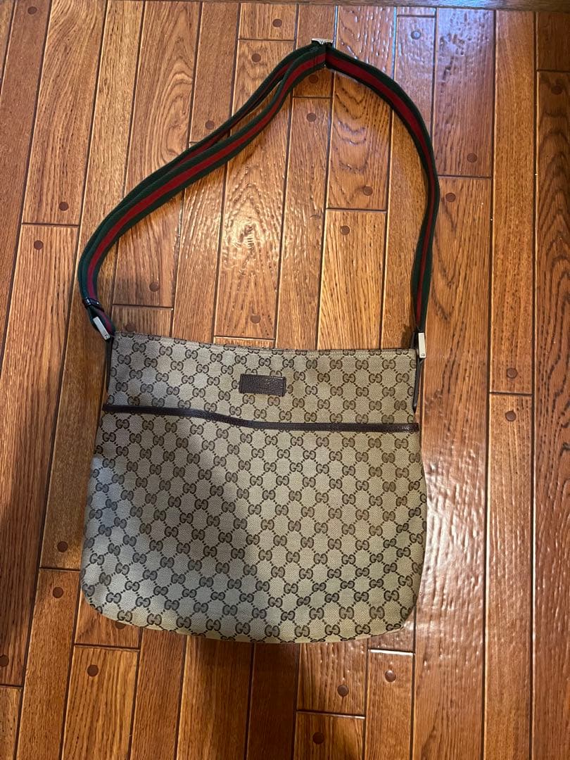 Gucci ショルダーバッグ ベージュ キャンバス