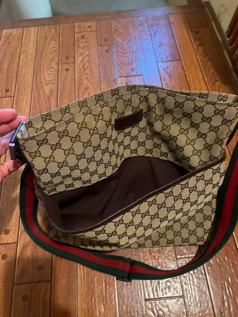 Gucci ショルダーバッグ ベージュ キャンバス