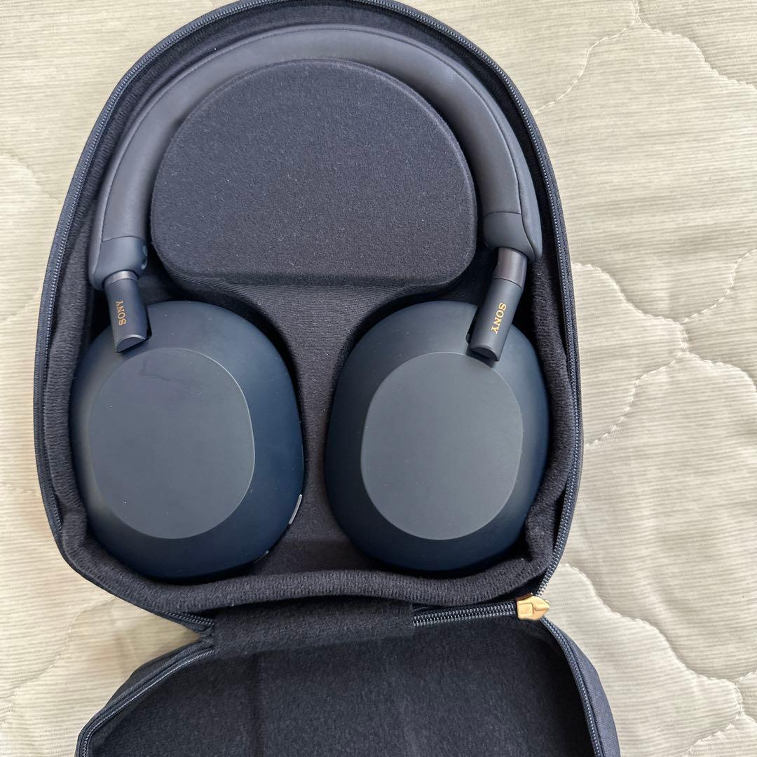 Sony ワイヤレスヘッドホン ミッドナイトブルー1000xm5