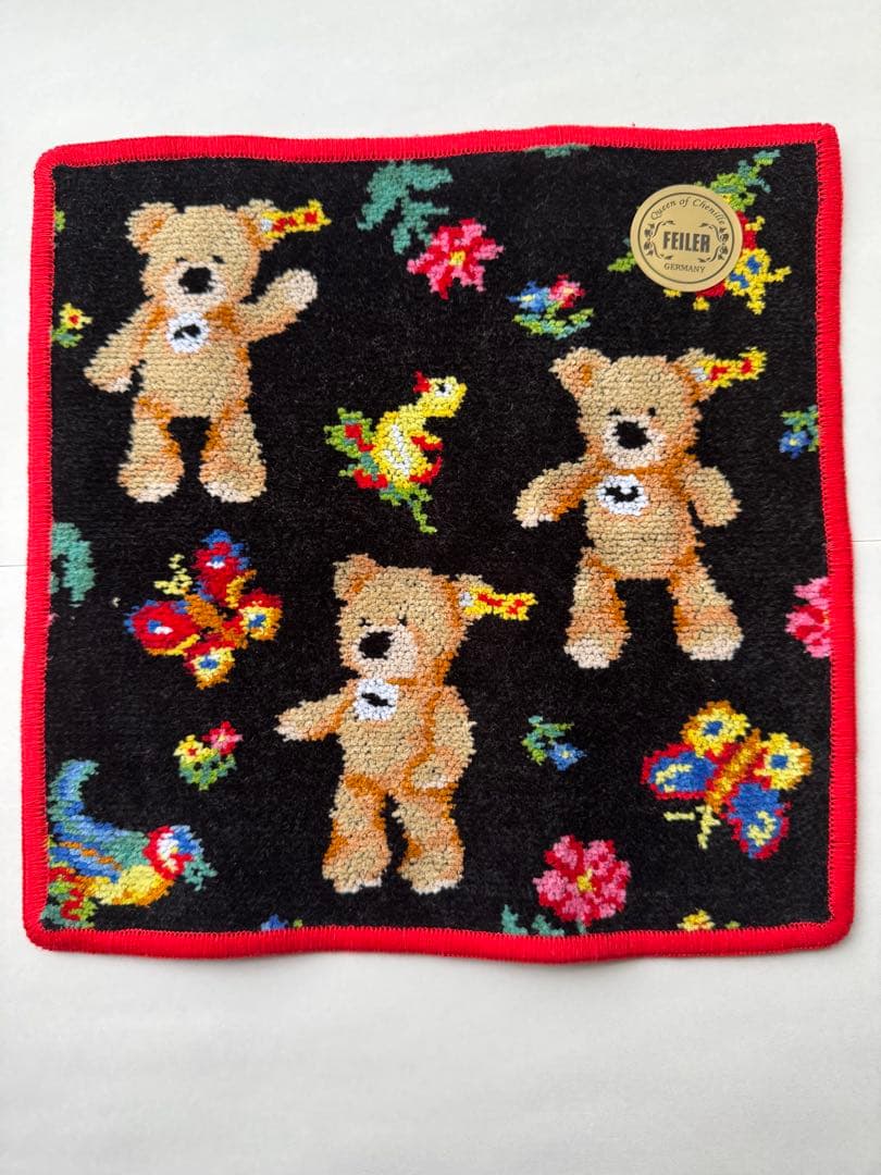 ヘッズスニーカーFEILER Steiff コラボ ハンカチ　キーリング♡