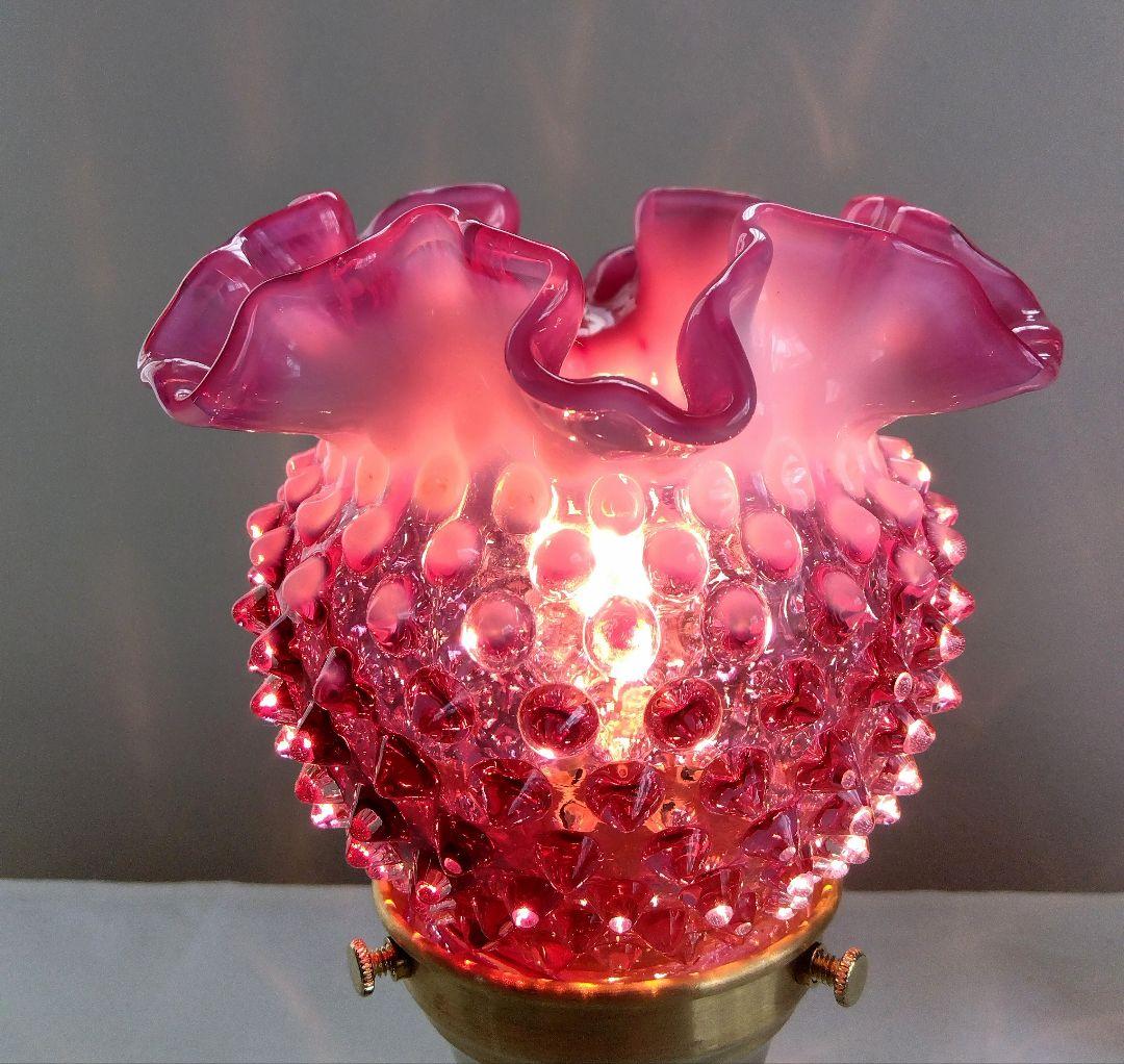 ☆美☆フェントン クランベリーシェード テーブルランプ レア
