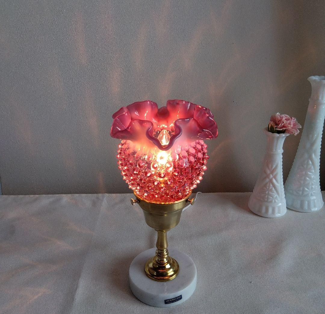 ☆美☆フェントン クランベリーシェード テーブルランプ レア