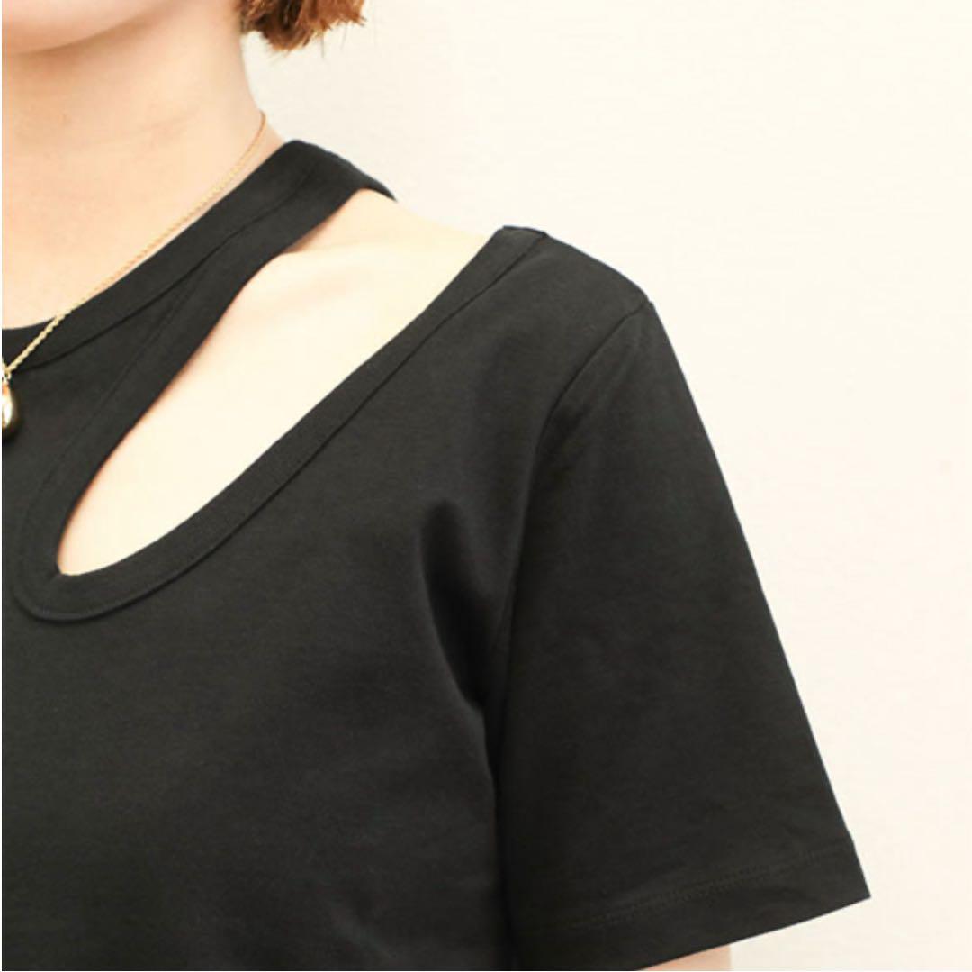 ユータン⭐︎タグ付き新品未使用プロタゴニスタカッティング Tシャツブラック