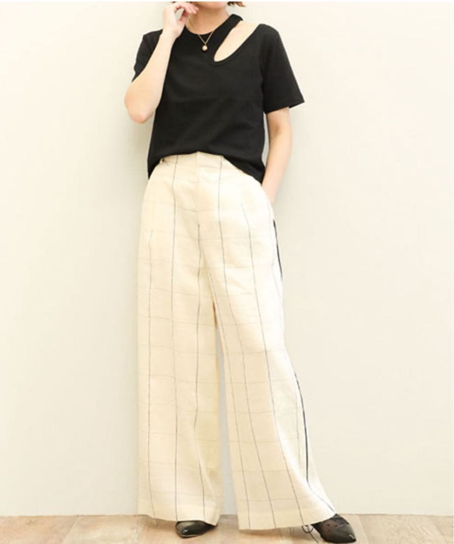 ユータン⭐︎タグ付き新品未使用プロタゴニスタカッティング Tシャツブラック