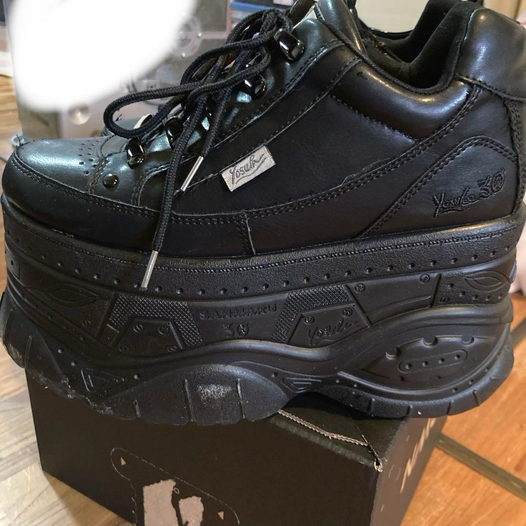 BUBBLES ダブルバックルシューズ YOSUKE 厚底　レースアップ