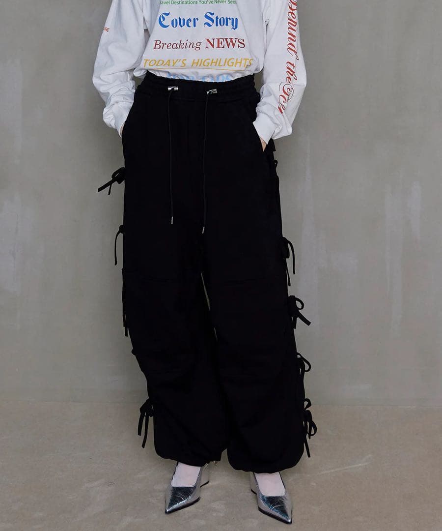 Side Ribbon Sweatpants【メゾンスペシャル】