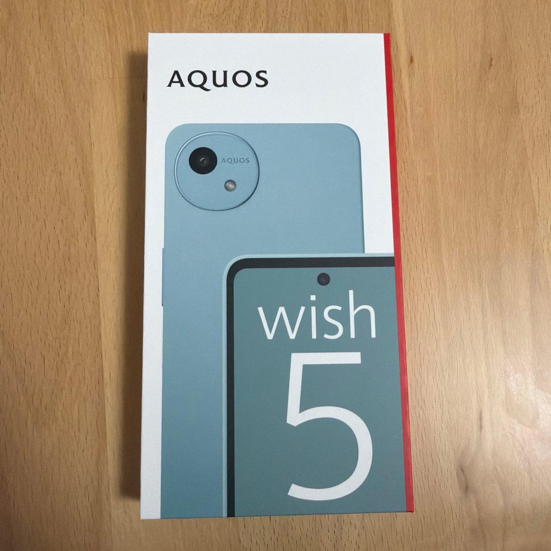 新品未使用 AQUOS wish 5 本体 ワカバ　WAKABA