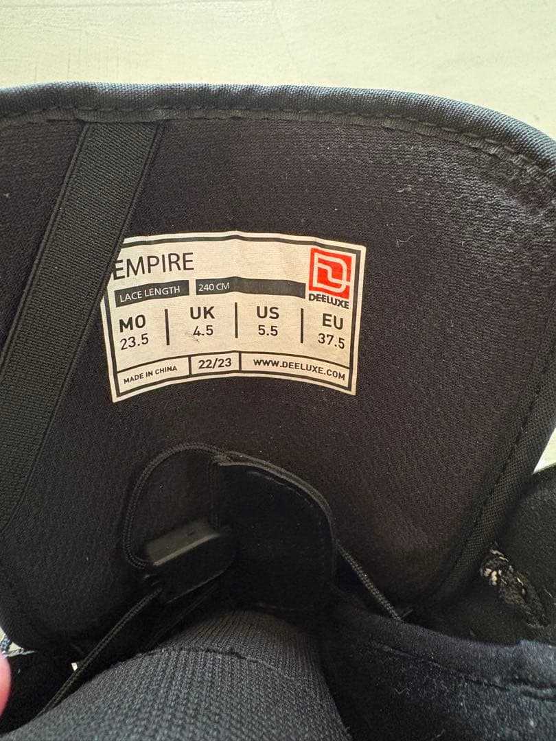 DEELUXE EMPIRE スノーボードブーツ ホワイト/ブラック 23.5