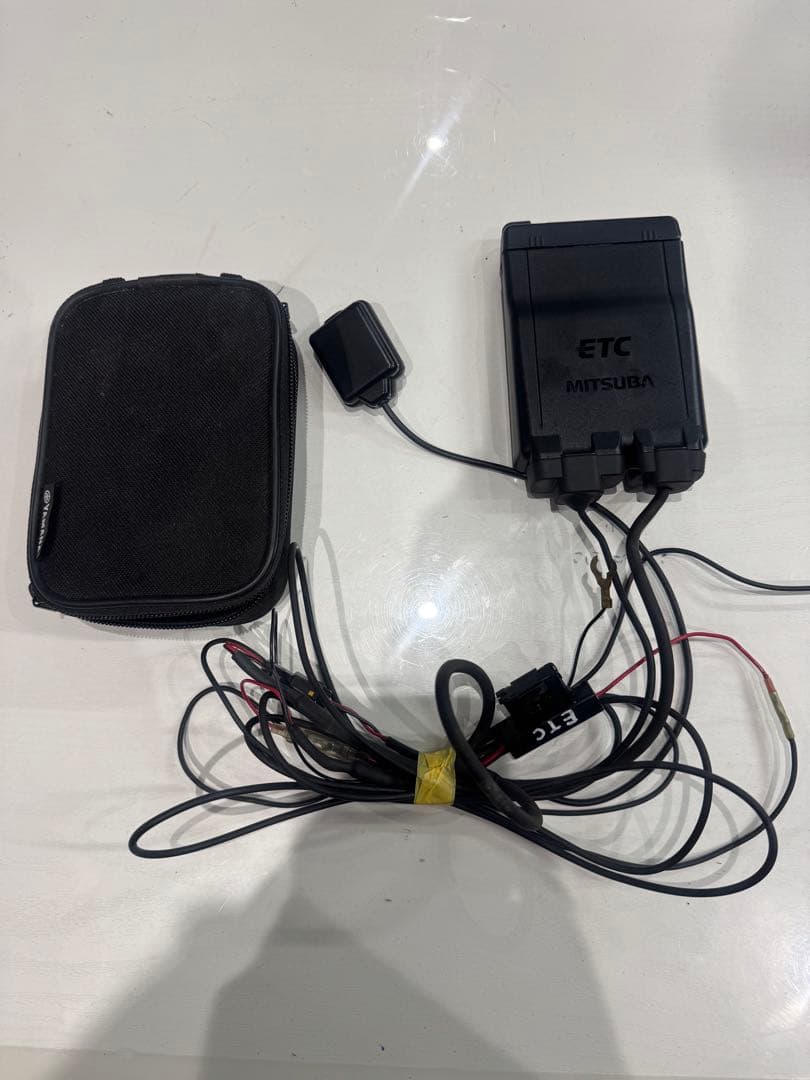 バイク用ETC MSC-BE51 動作確認済　ヤマハポーチ付　アンテナ分離型