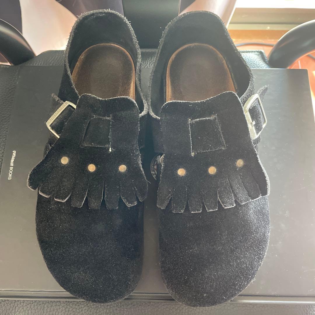 ビルケン ザルツブルク 黒色 スエード 41 ナロー幅