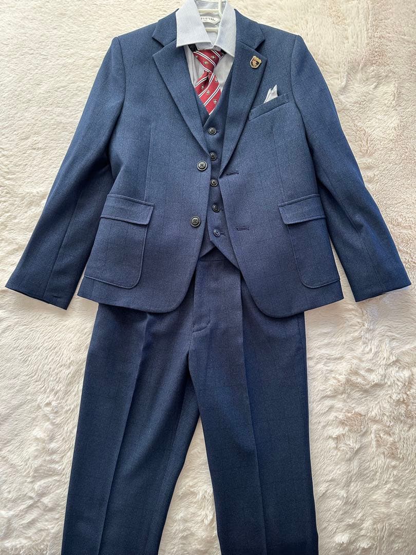 ショパンCHOPIN 男子スリーピーススーツ　フォーマル5点セット150 美品⭐️