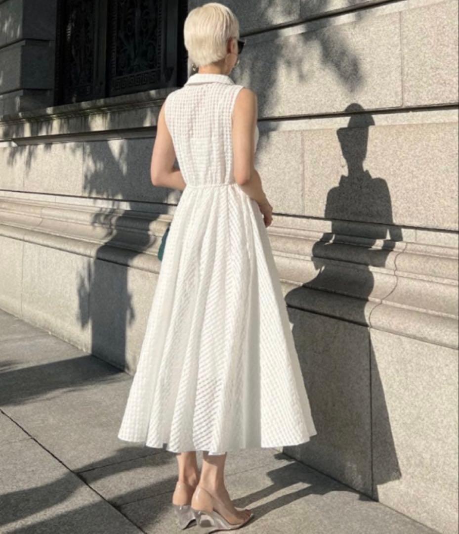 JENNE ジャンヌ シアーチェックシャツワンピース