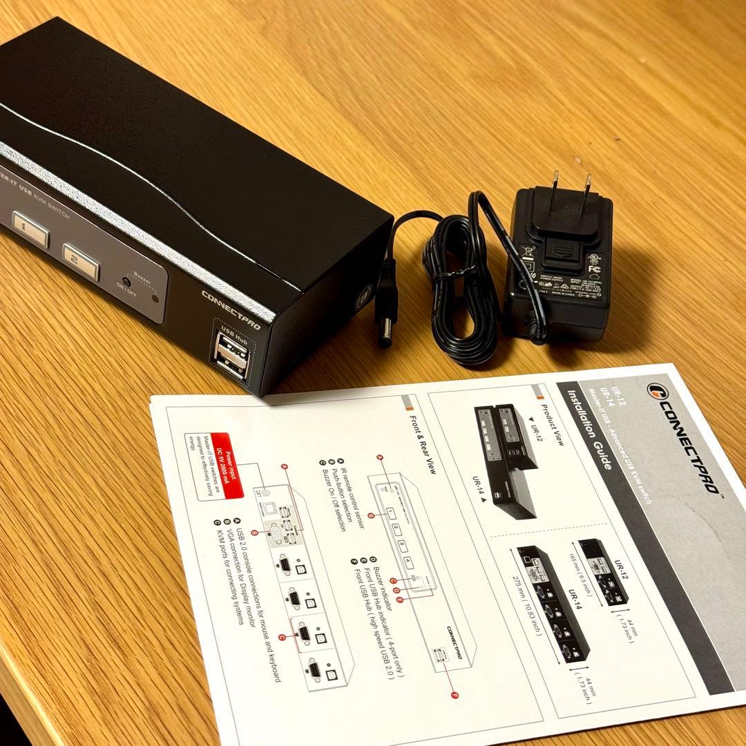 CONNECTPRO UR-12 2ポート KVMスイッチ
