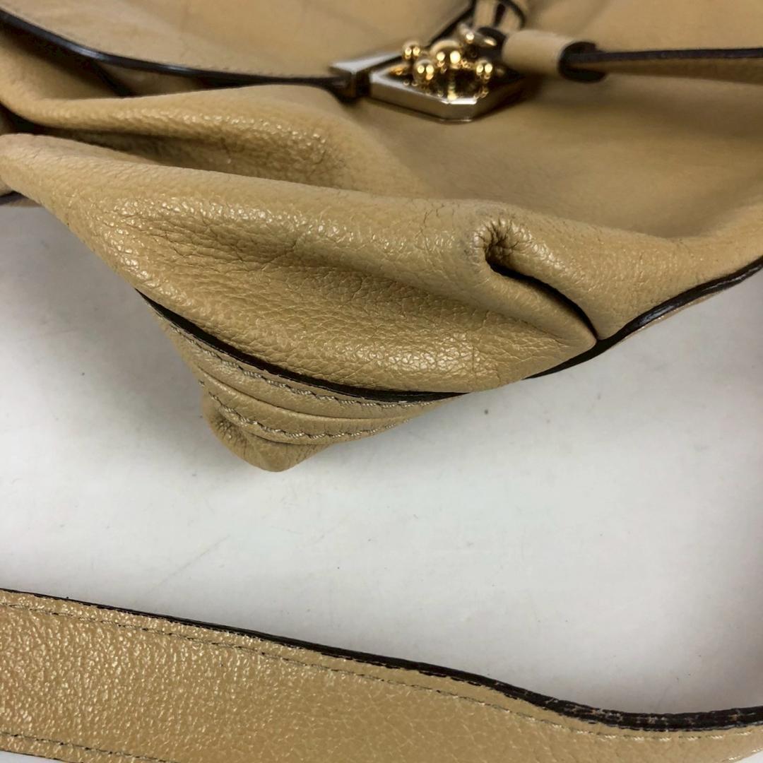 Chloé クロエ エルシー 2WAY レザーバッグ ベージュ ゴールド金具
