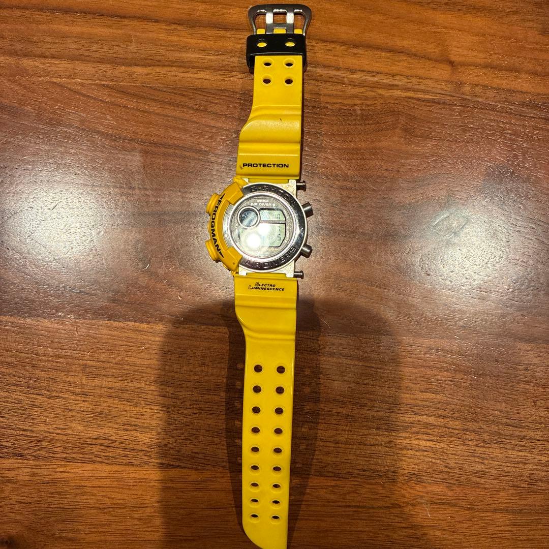 G-SHOCK FROGMAN イエロー 本体のみ（ベルト破損）　フロッグマン