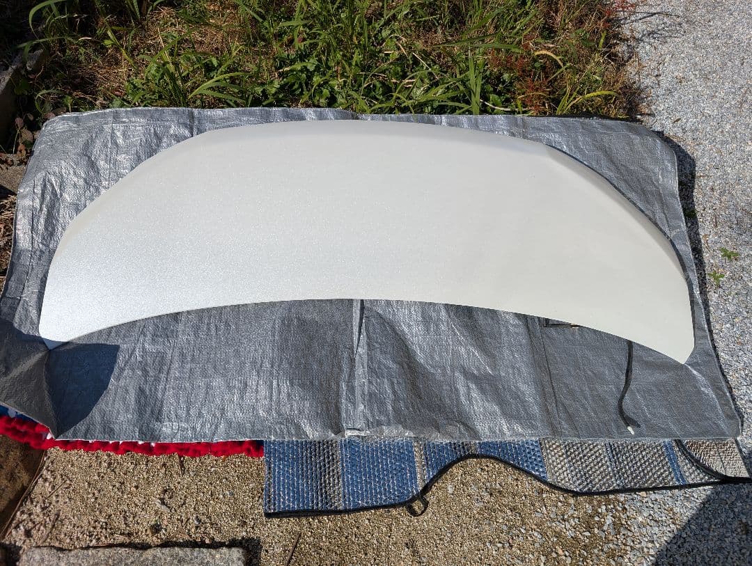 まめ　ヴェルファイア20系後期ボンネットフード/純正 白070 ホワイト