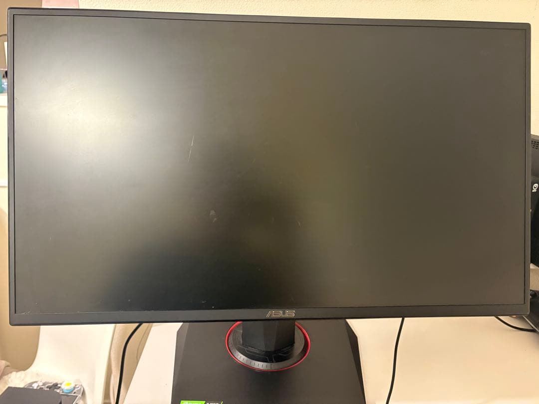 ASUS 165Hz ゲーミングモニター　ケーブルあり