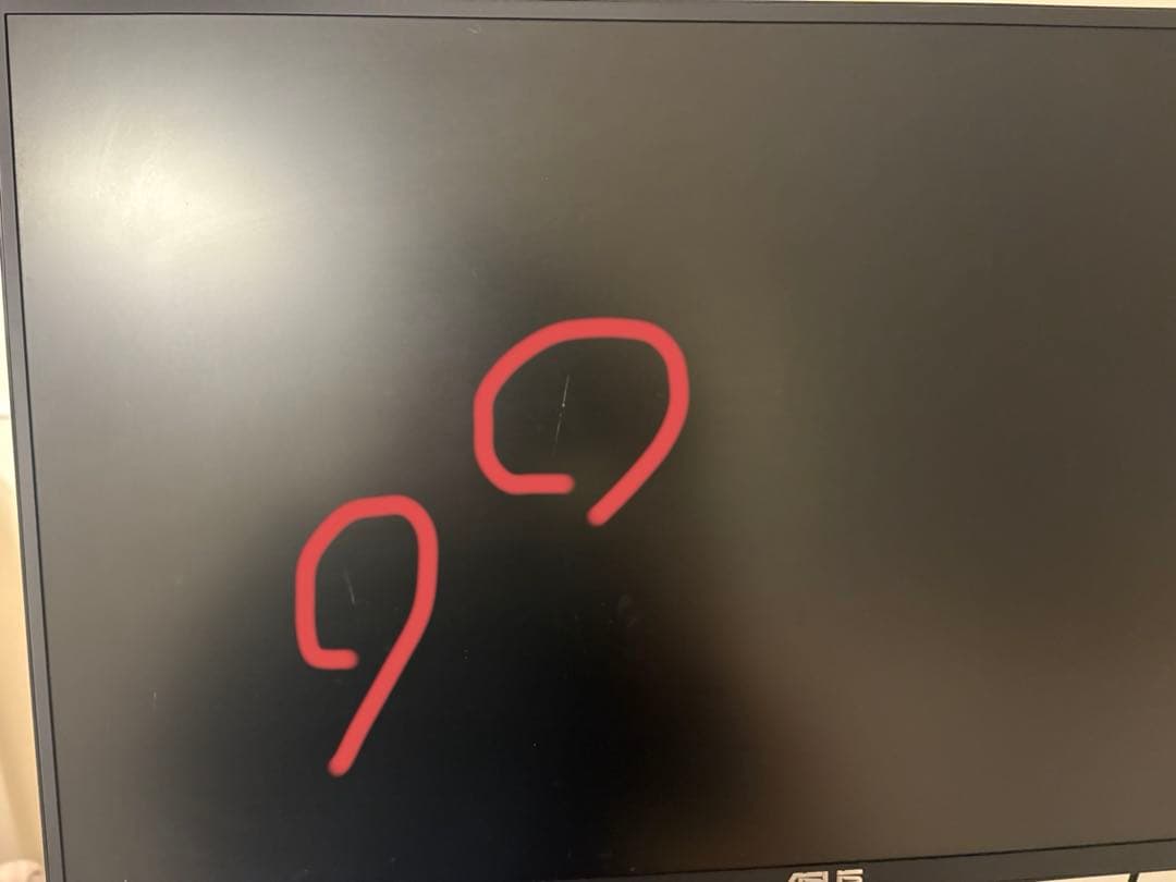 ASUS 165Hz ゲーミングモニター　ケーブルあり