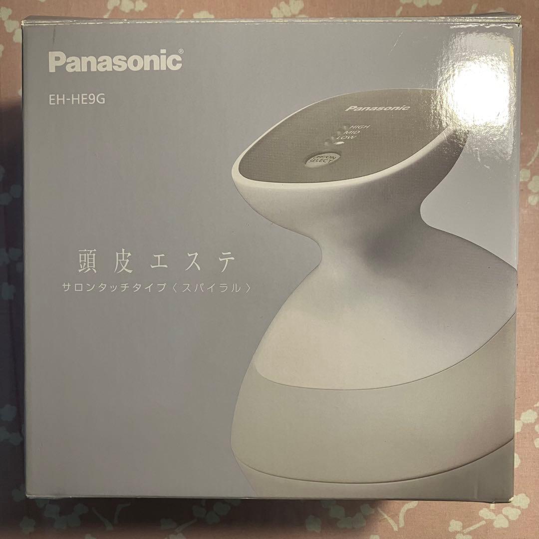 美品 パナソニック / 頭皮エステ サロンタッチタイプ〈スパイラル〉 シルバー調