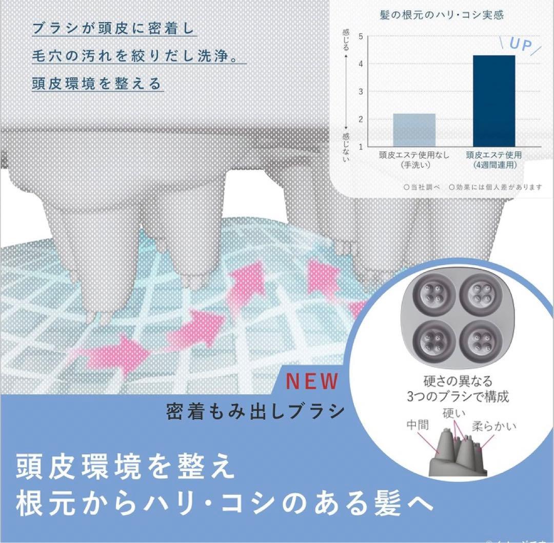 美品 パナソニック / 頭皮エステ サロンタッチタイプ〈スパイラル〉 シルバー調