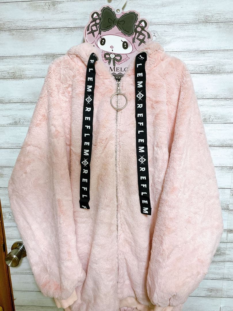 REFREM レフレム うさ耳BIGファーパーカー ピンク 地雷系