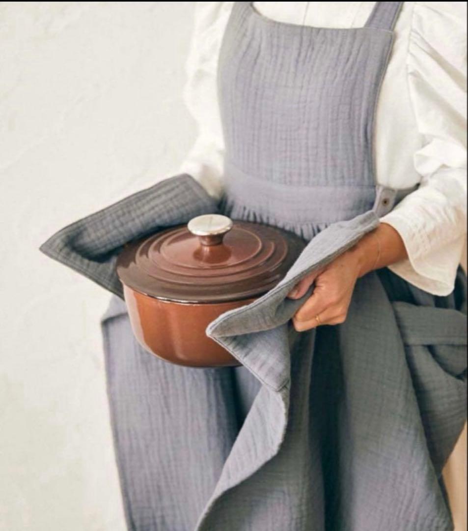 【新品】Parsley コットンガーゼエプロン 辻希美 パセリ ブラウン