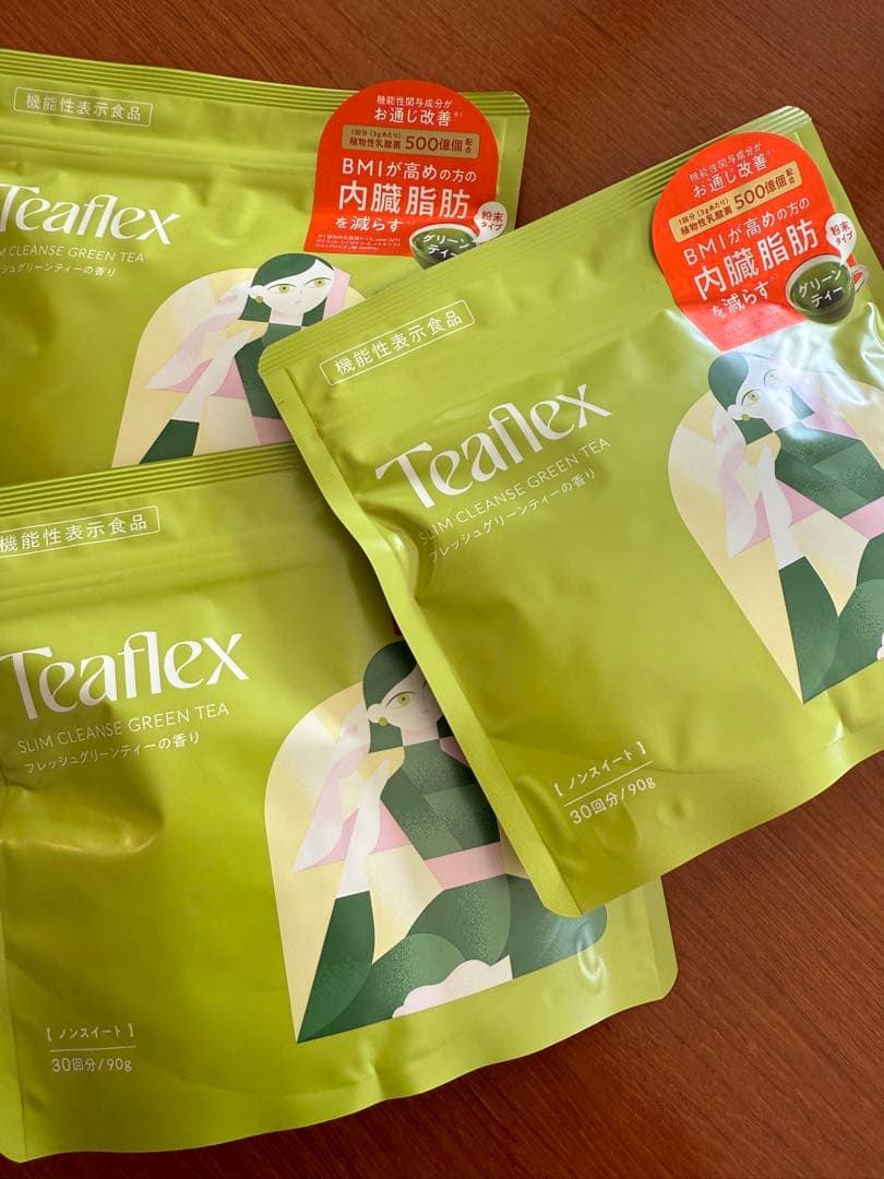 TeaFlex スリムカリスグリーンティー 90g×3袋