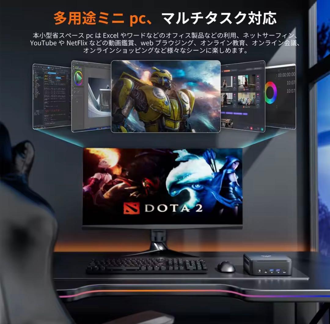 新品NIPOGI ミニpc AMD Ryzen 5 7430U