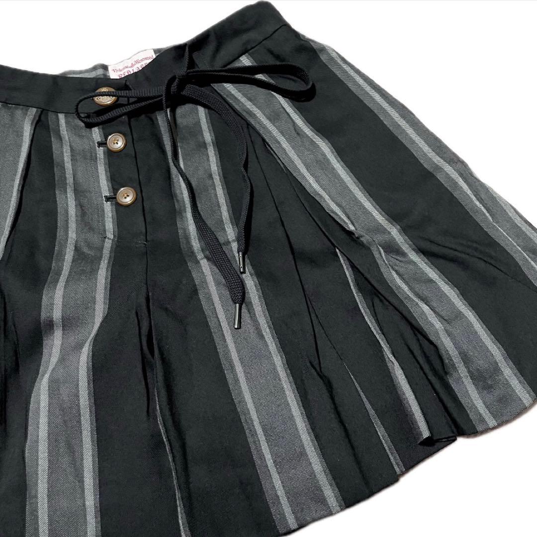 VIVIENNE WESTWOOD ストライプ 総柄 ウール キュロット パンツ