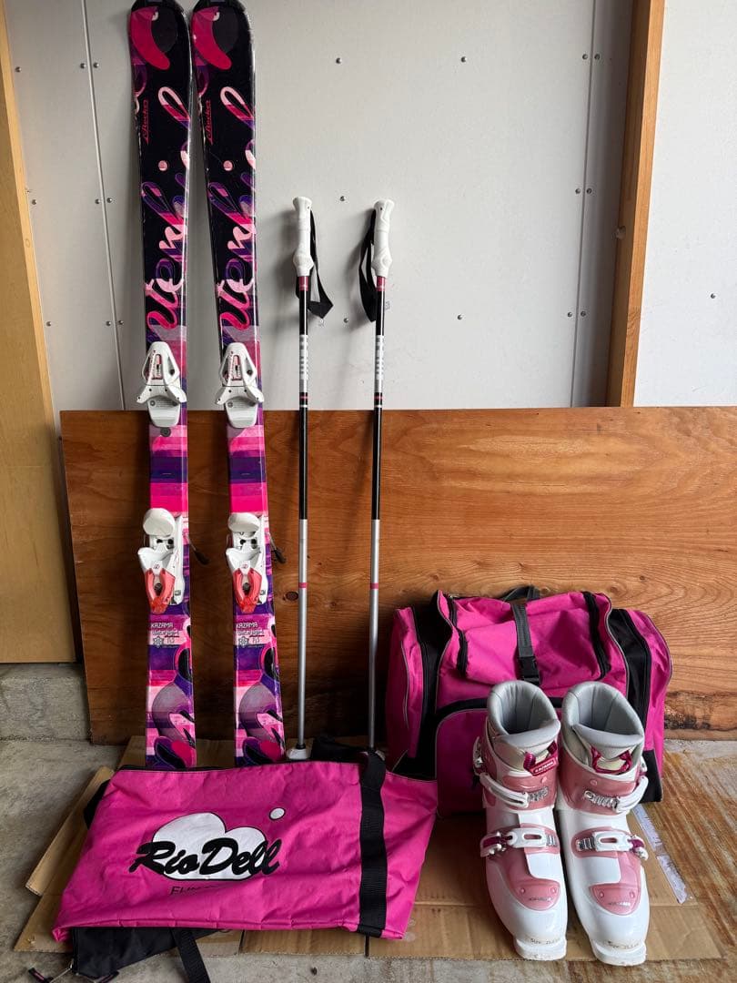 小学生女の子用スキー5点セット KAZAMA他