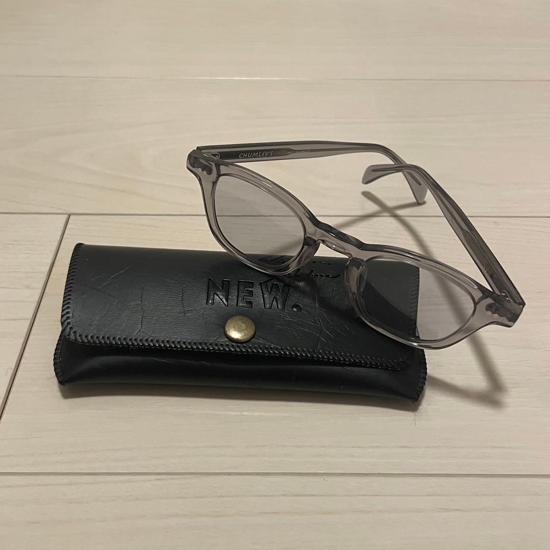 【美品】NEW サングラス CHUMLEY'S クリアーグレー