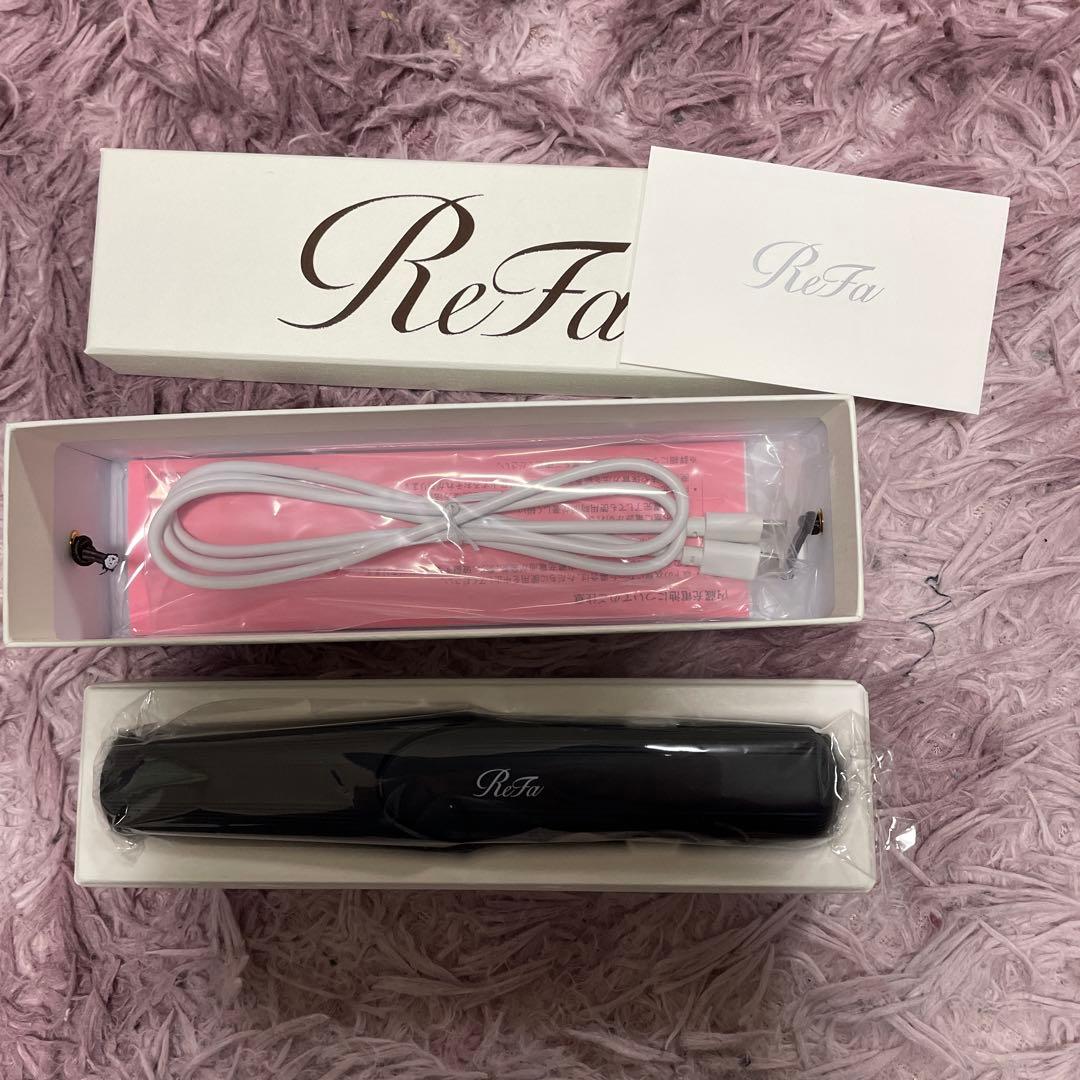 ReFa ブラック ヘアアイロン USBケーブル付き