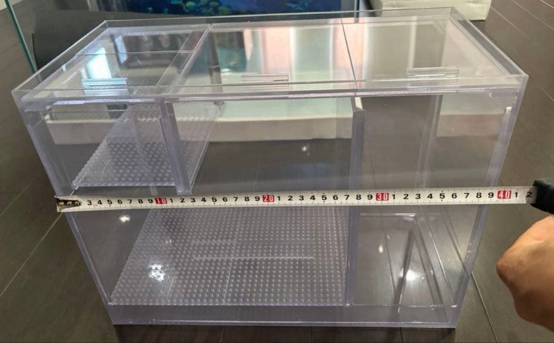 クロミス オーバーフロー水槽60x30x36,アクリル濾過槽,Rioポンプ