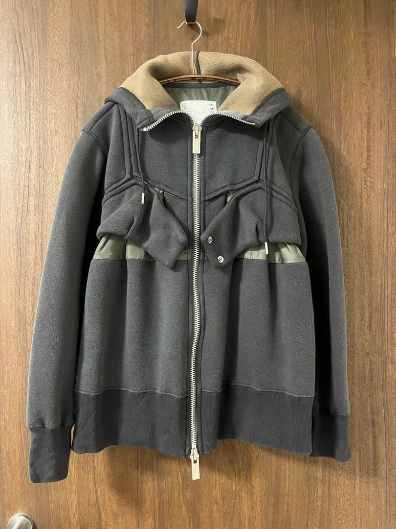 【最終価格】サカイ sacai スポンジスウェットパーカー　フーディー 1