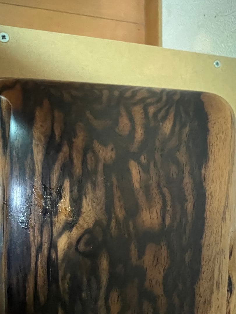 【希少・美品】黒柿 硯箱 書道具 平成元年購入品 木目美麗 共箱なし