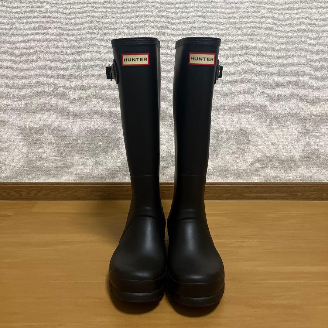 HUNTER メンズ　オリジナル　トールレインブーツ　ブラック