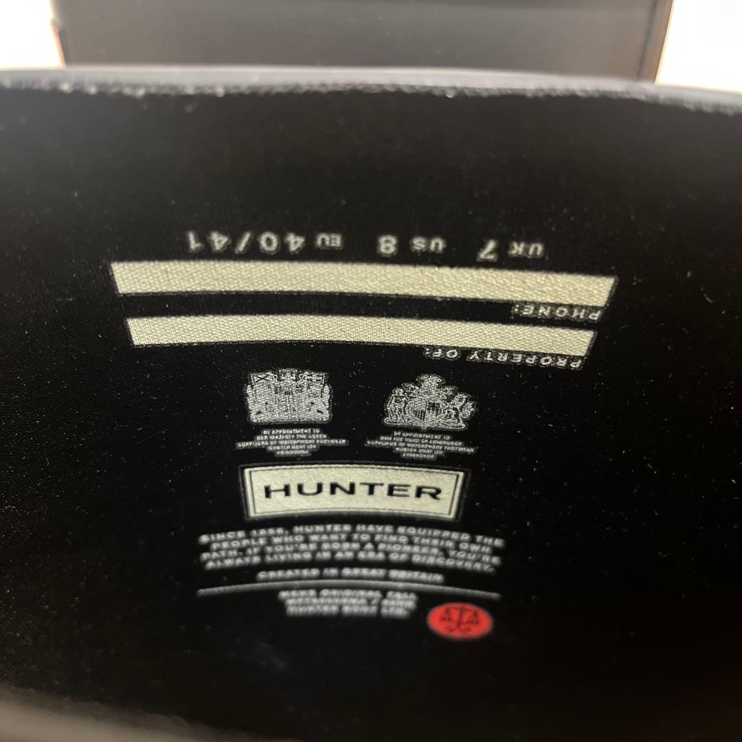 HUNTER メンズ　オリジナル　トールレインブーツ　ブラック