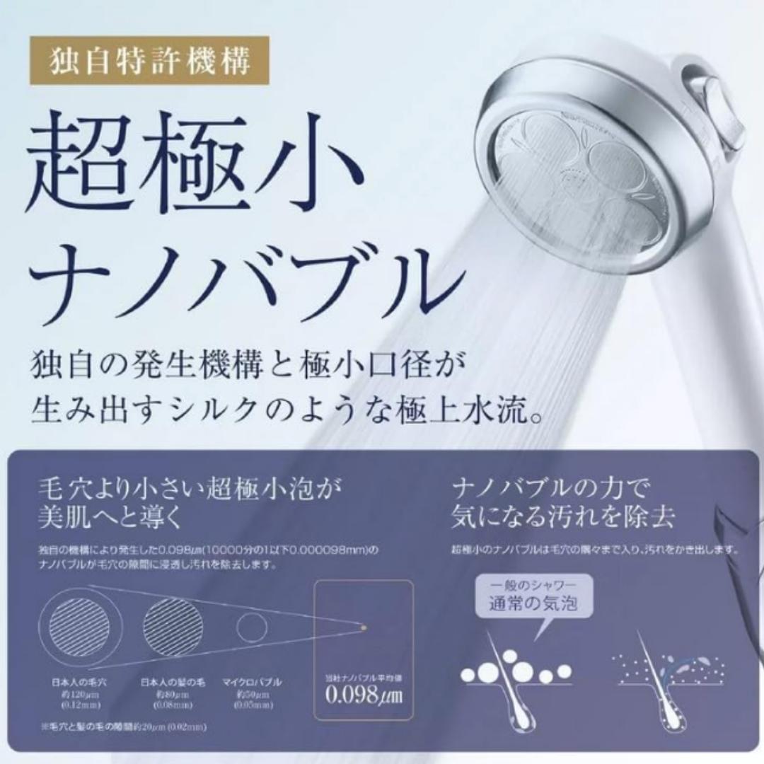 【こみのり３台分】ジャパンスター ナノバブルシャワーヘッド プラスシー