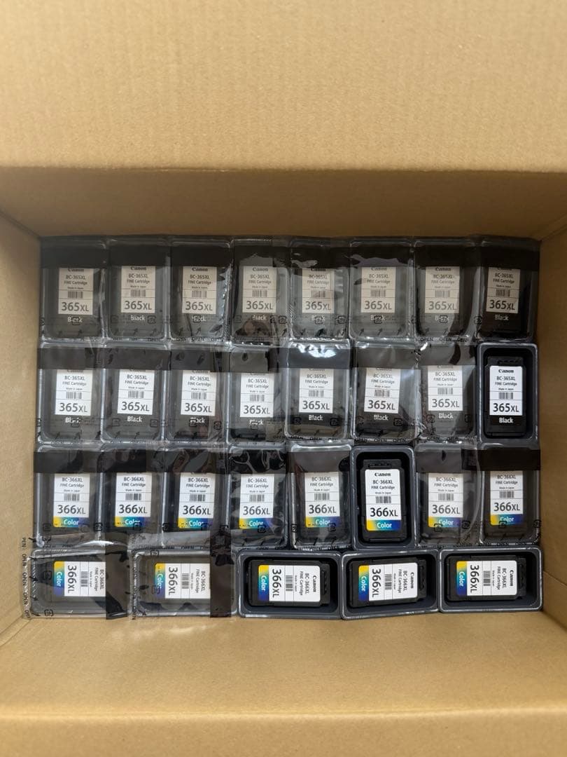 使用済Canon純正インクカートリッジ74個