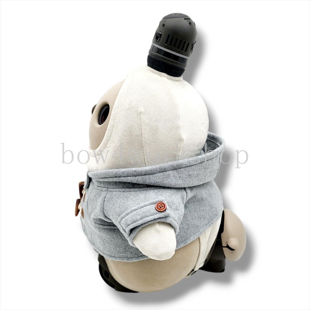 ラボット LOVOT ラボットの服ハンドメイド　ダッフルコート杢グレー