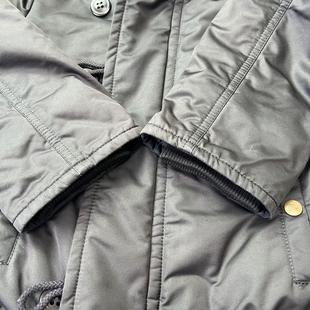 バーバリー♡モッズコート　ラクーンファー　ノバチェック 黒　36 S