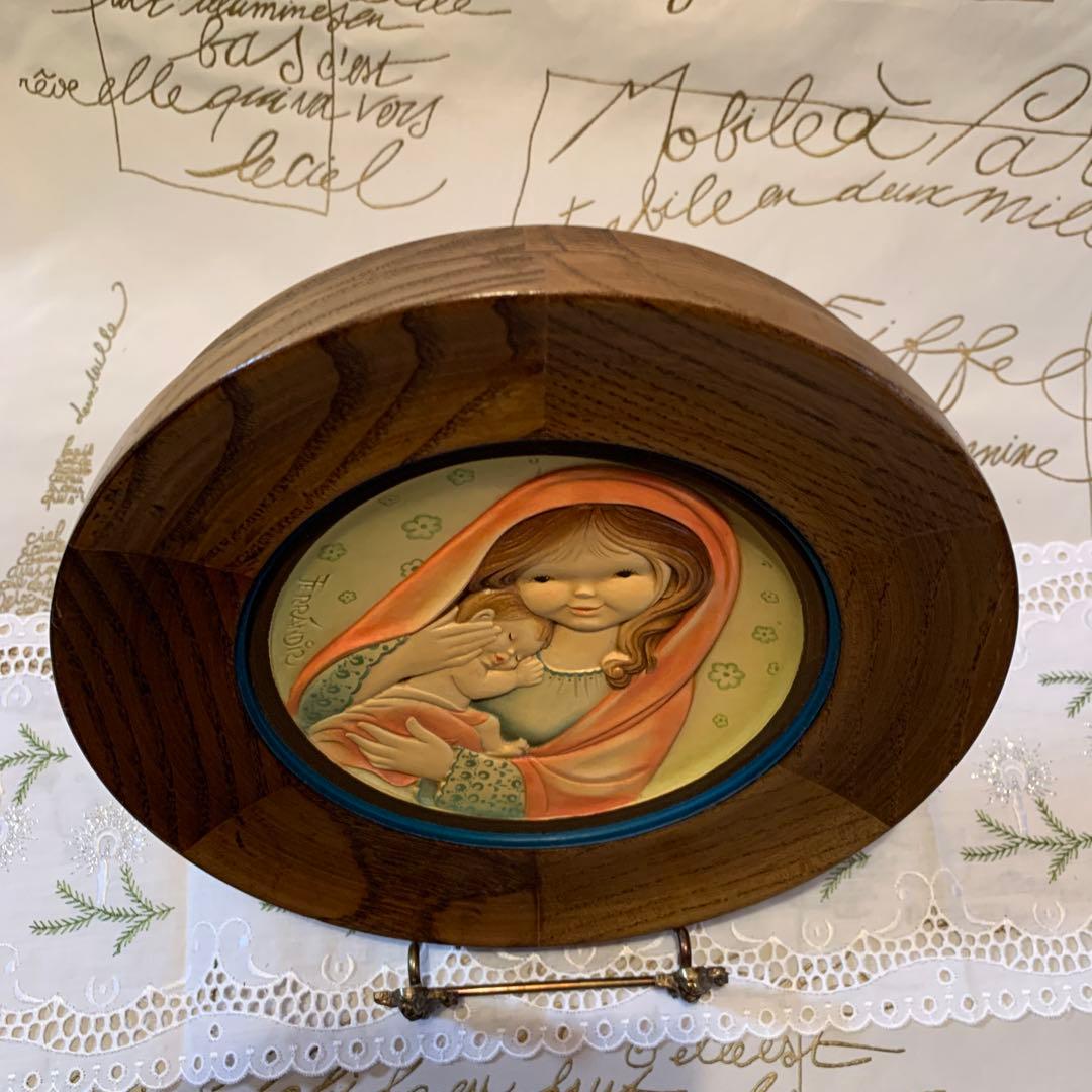 アンリ人形　ビンテージ1978年Mother's Day木製プレート！可愛い！