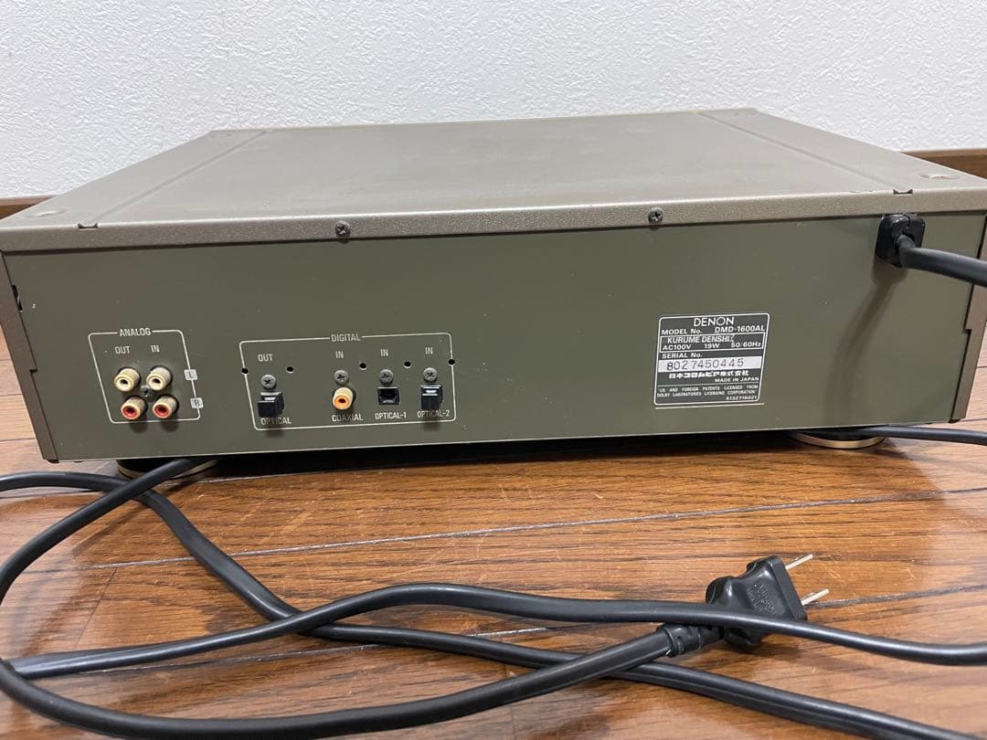 【美品、リモコン付き】DENON DMD-1600AL-N（MDレコーダー）