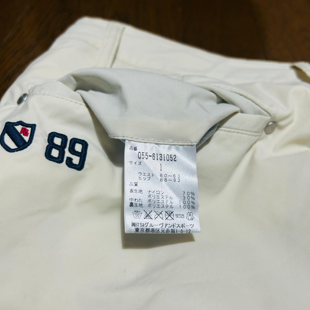 美 PEARLY GATES パーリーゲイツ 中綿パンツ オフホワイト 1(M)