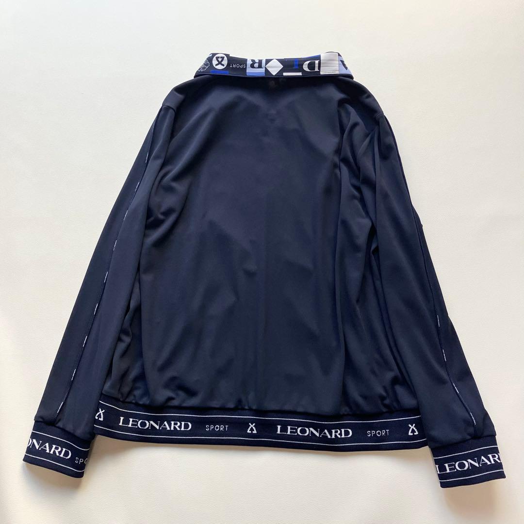近年美品 レオナール 薄手 ブルゾン ジップアップ 42