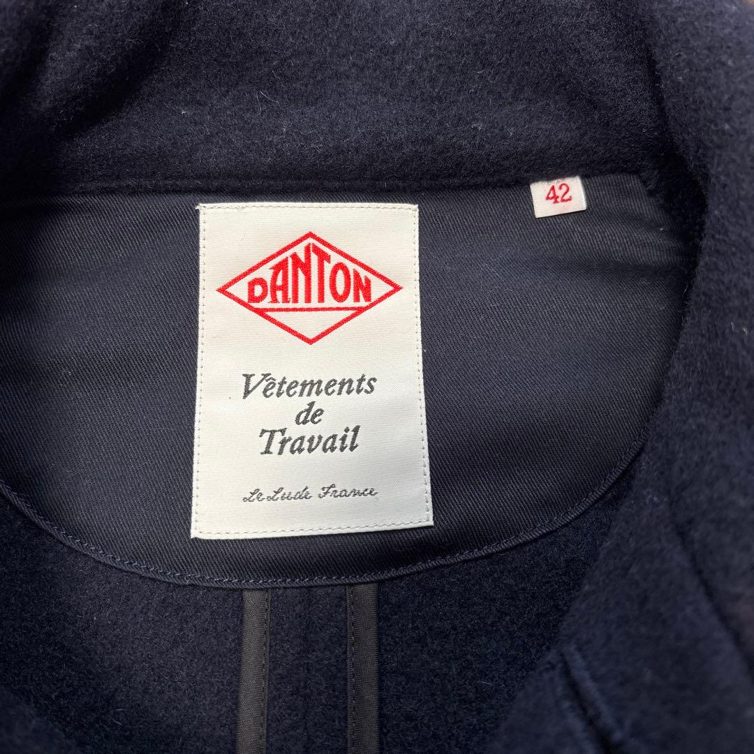 DANTON ◆ウールコート★ ネイビー 42