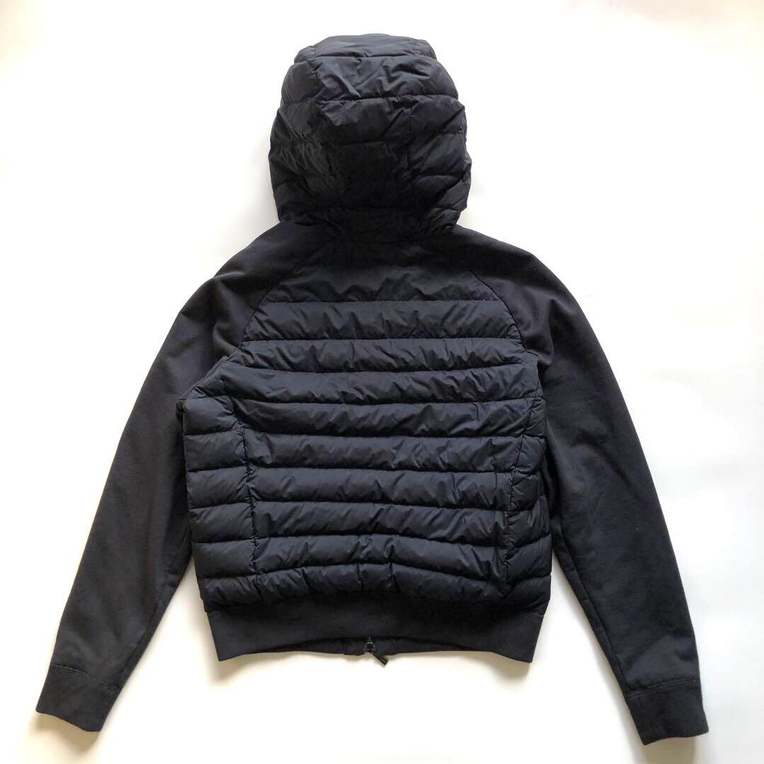 ★タグ付ほぼ未使用★ムーレー ダウンジャケット フード ネイビー M程度
