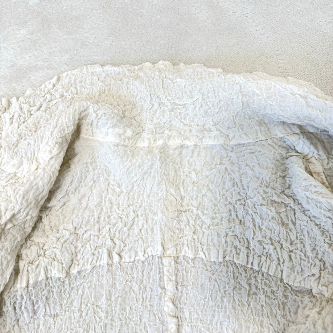 極美品✨ISSEY MIYAKE me カリフラワー　ジャケット　ホワイト