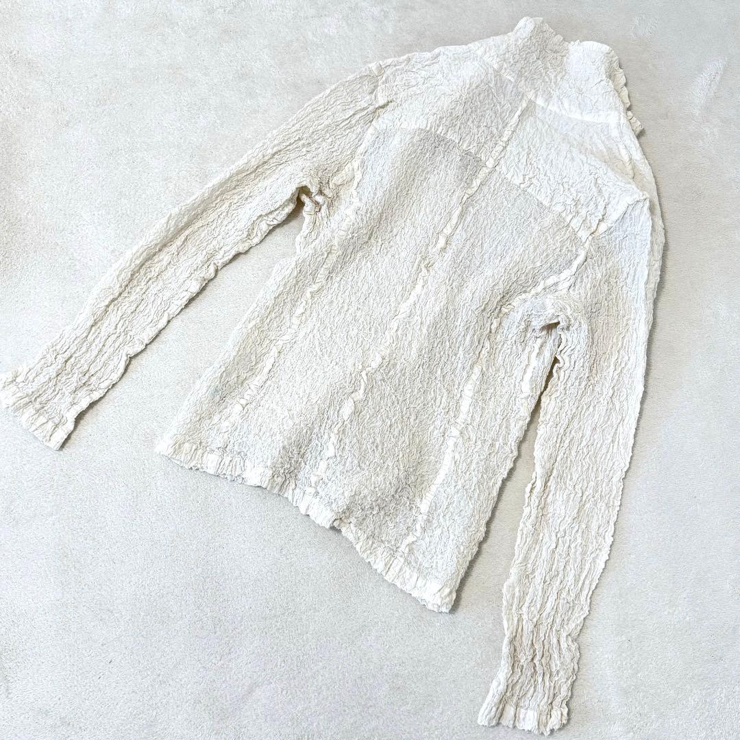 極美品✨ISSEY MIYAKE me カリフラワー　ジャケット　ホワイト