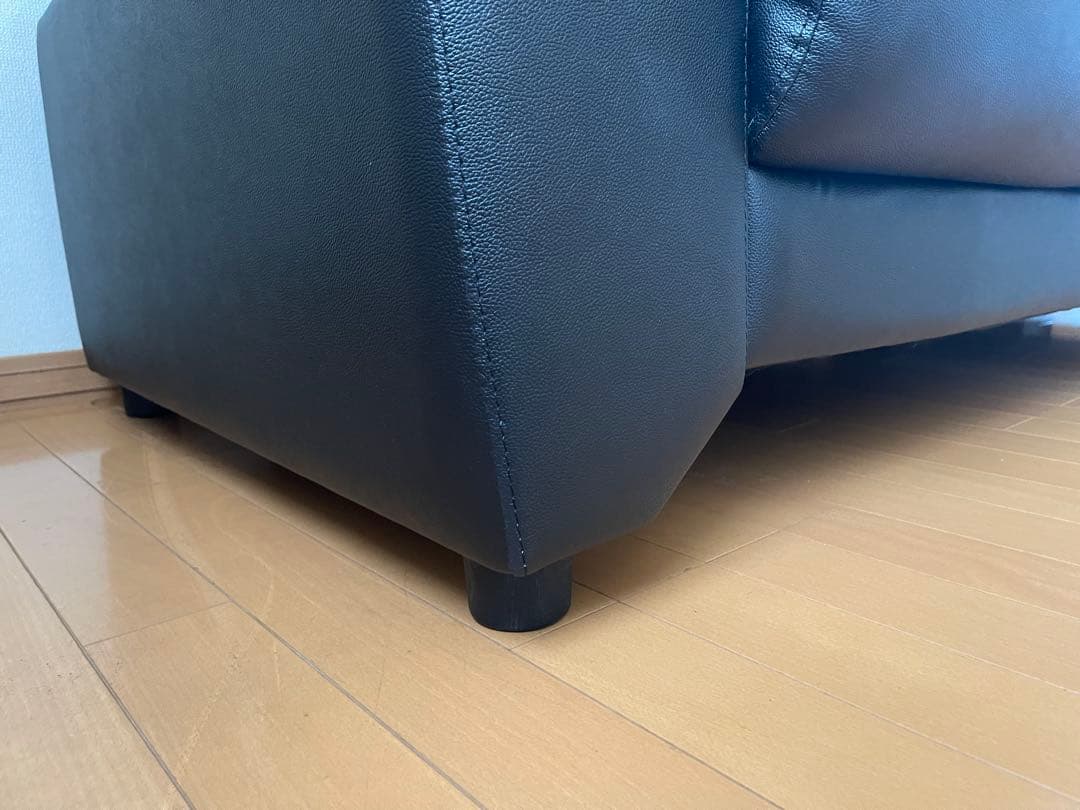 【ぬ様の専用】ニトリ 黒 3人掛けソファ ルーチェ 商品コード：1145086